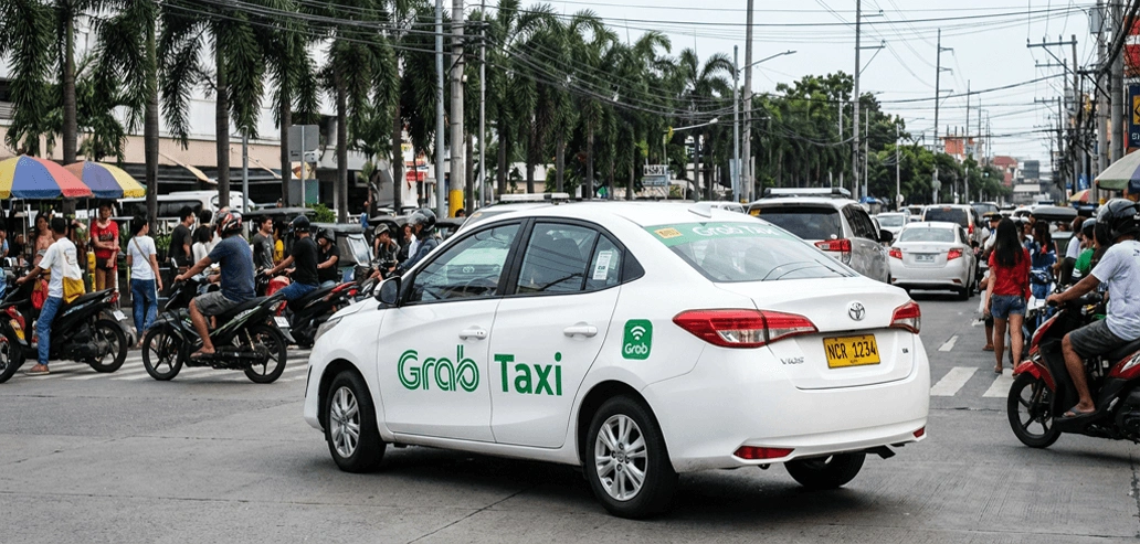 フィリピンで利用できる配車アプリ Grab のタクシー