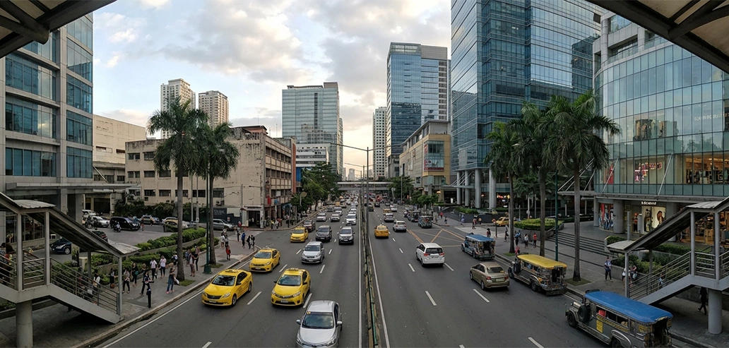 マニラの街並み