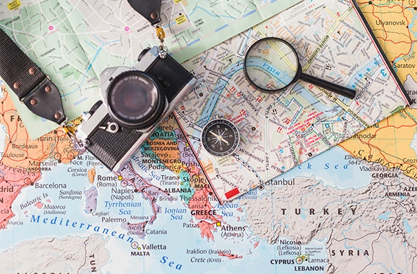 留学先を検討するための情報収集の様子