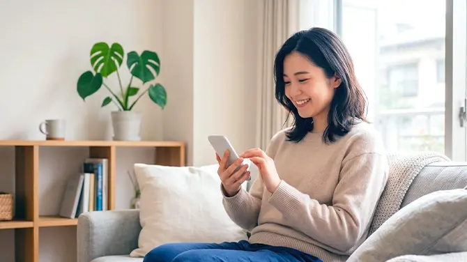LINEで完結するスマホ留学手続き