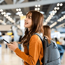 短期留学を検討する人向けのアイコン