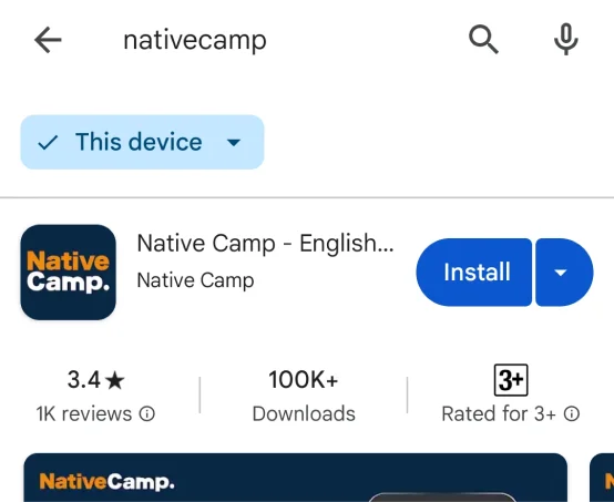Androidの検索結果