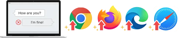 テキストチャットの送受信ができません