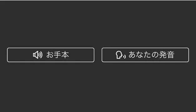 自分の発音だけでなく、例の発音もわかる