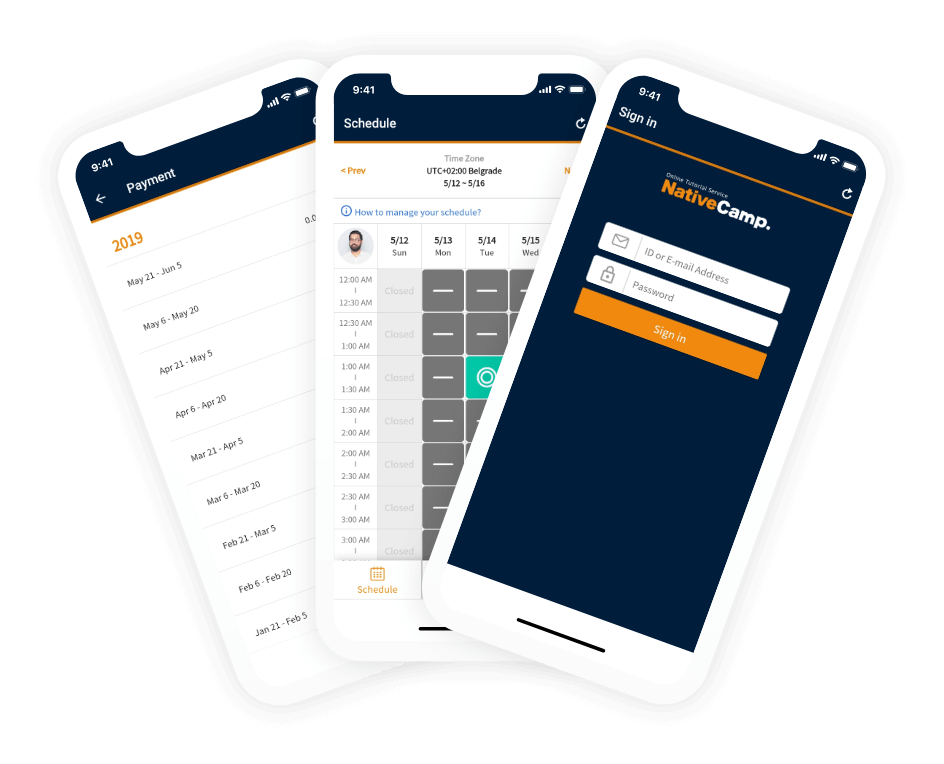 NativeCamp. App Image for Download